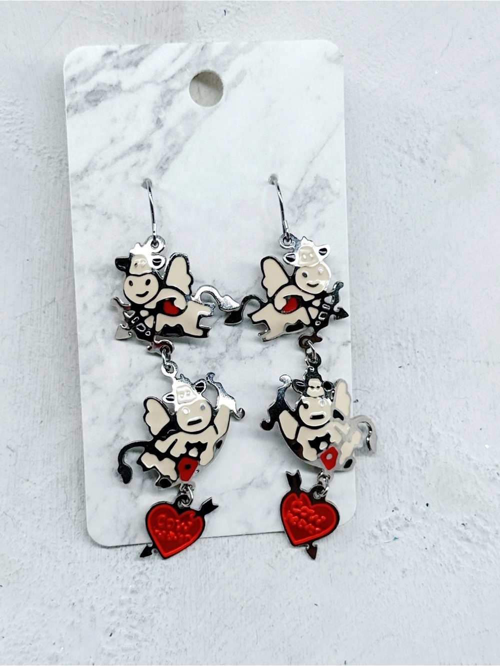 220gc. Berebi Cow Heaven Earrings